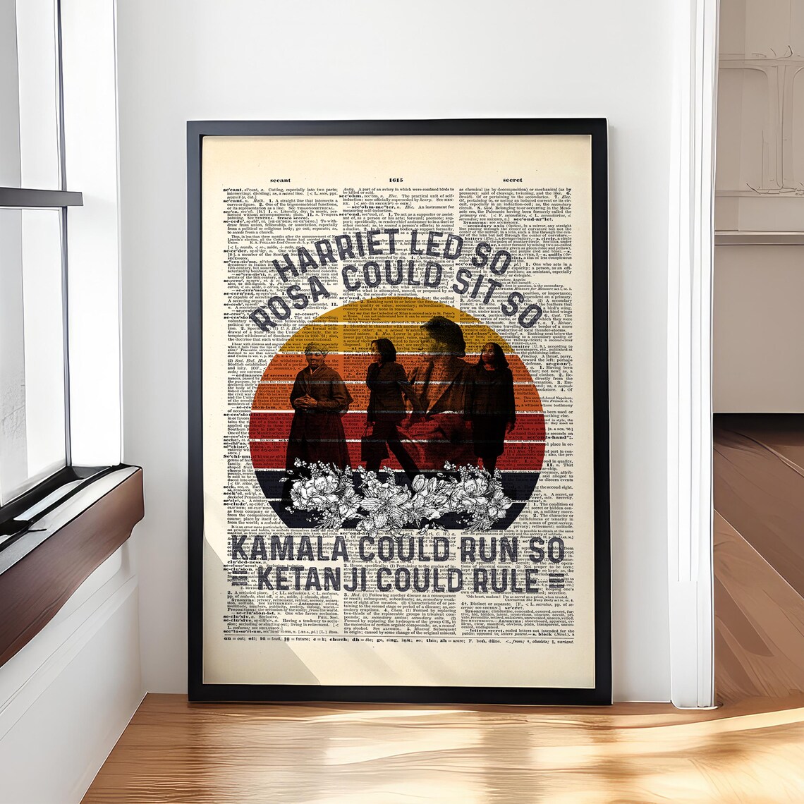 Harriet, Rosa & Kamala Black History Art Print