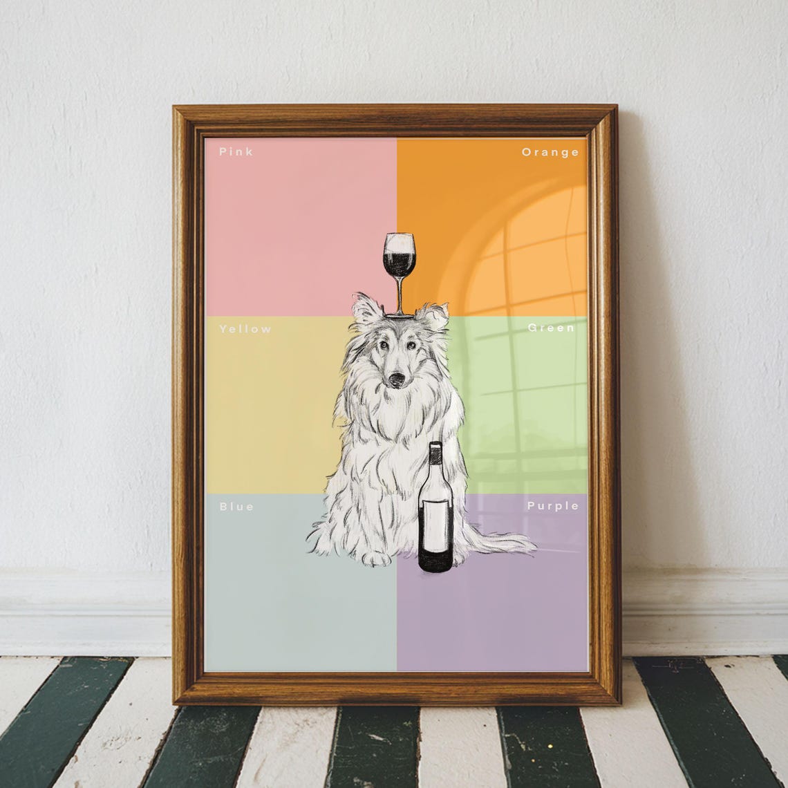 Rough Collie Vintage Travel Poster - Image 4
