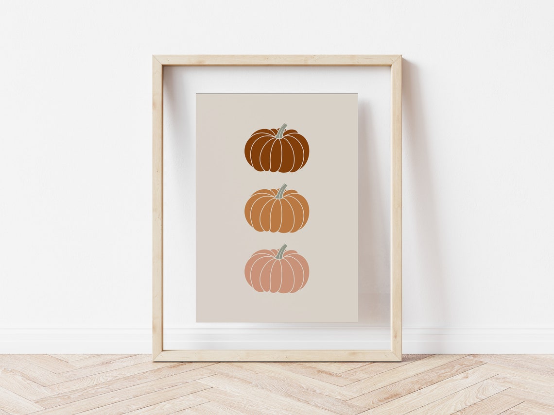 Pumpkins Poster, Boho Halloween Decor - Image 2