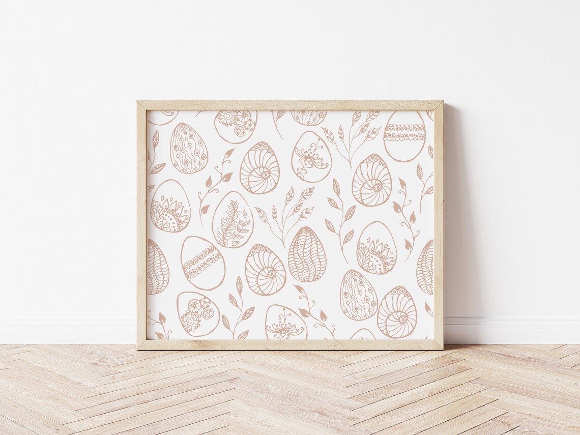 Easter Eggs Print, Minimalist Easter Decor - Image 5
