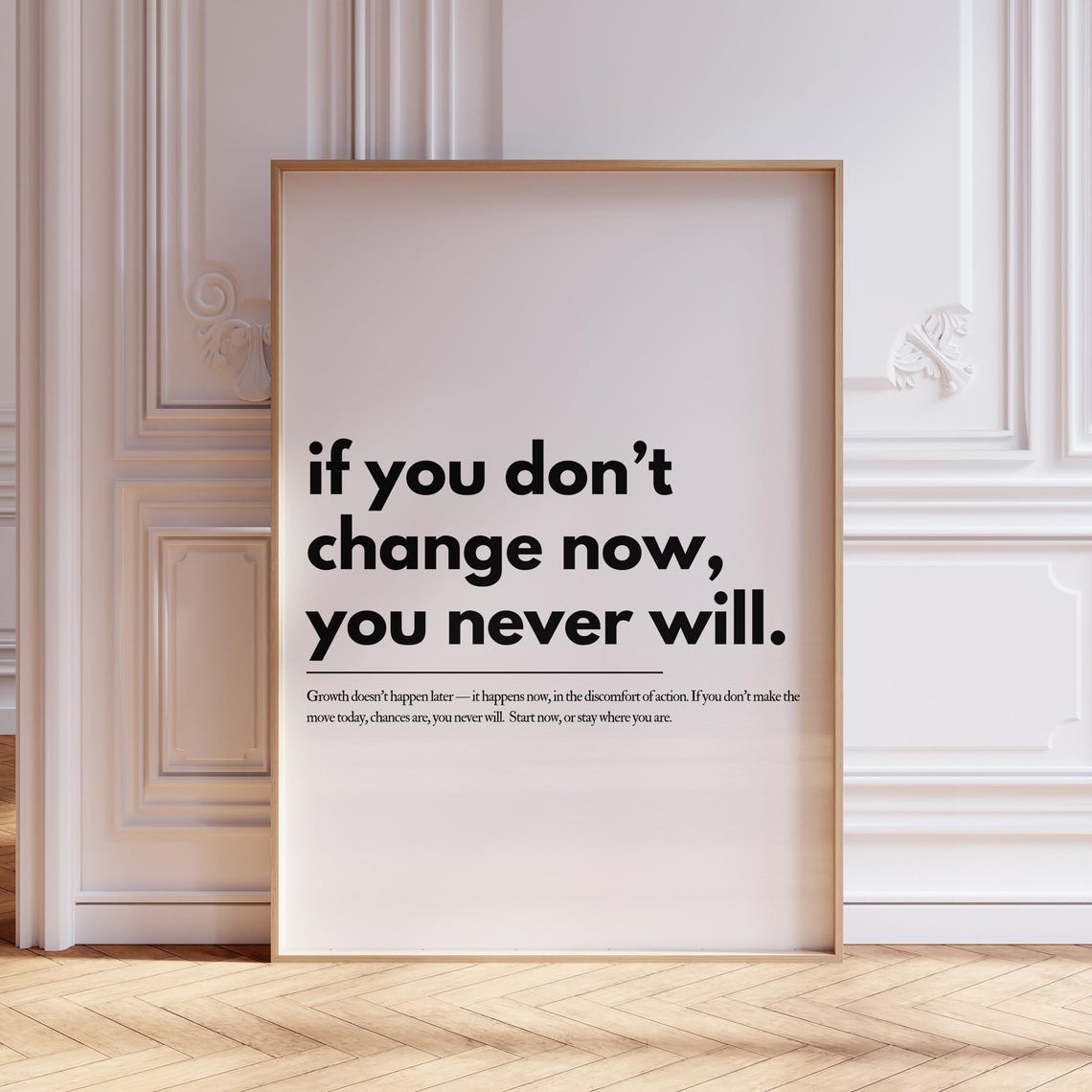Motivational Quote Wall Art Home Office Uplifting Inspirational Motivation Poster