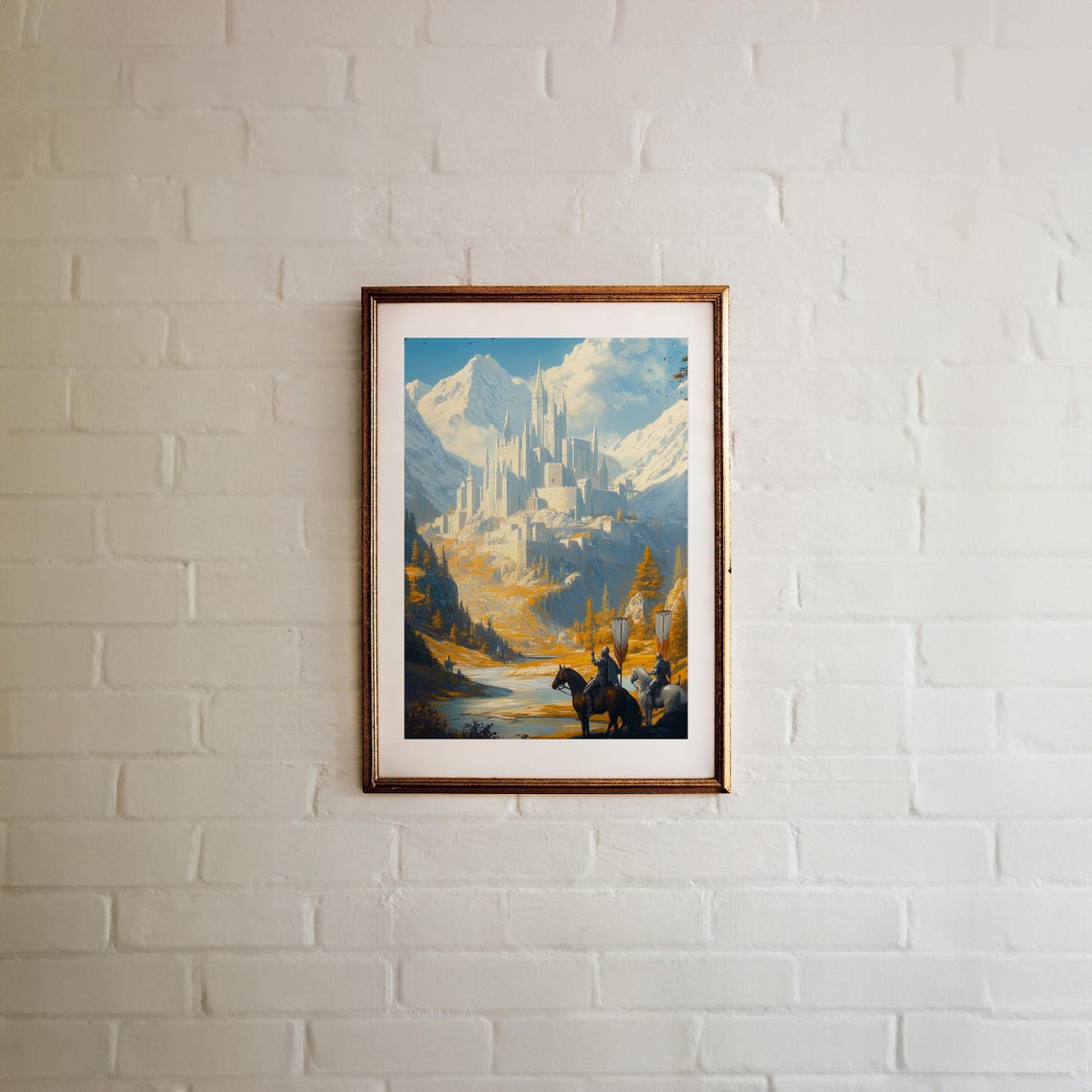 The Lord Of The Rings, Minas Tirith Art Print - Image 4