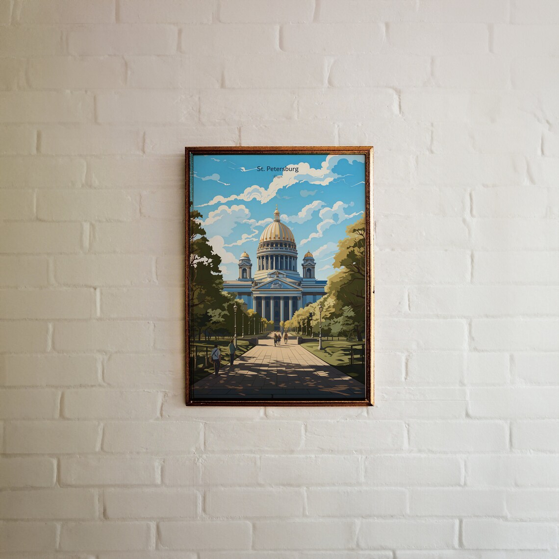 St Petersburg Travel Poster, Russia Housewarming Gift - Image 5