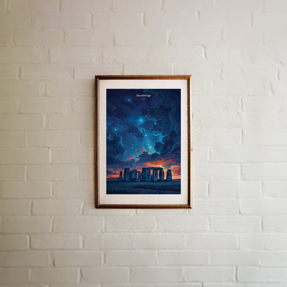 Stonehenge Travel Poster, Ancient Monument Art - Image 2