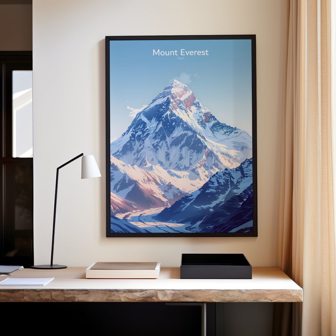 Mount Everest Poster, Himalayas Summit Gift - Image 2