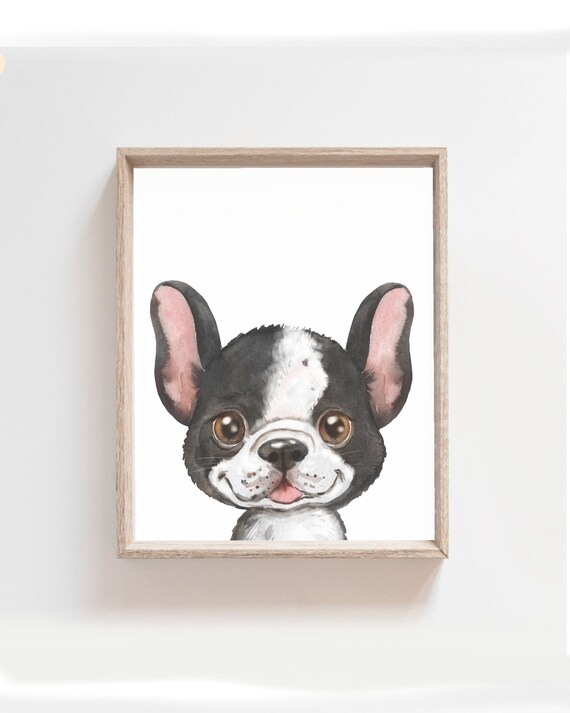 Puppy Dog Wall Art Print Dog Nursery Decor Watercolor Dog Poster Dog Poster Puppy Art Kids Room Dog Lovers Cute
