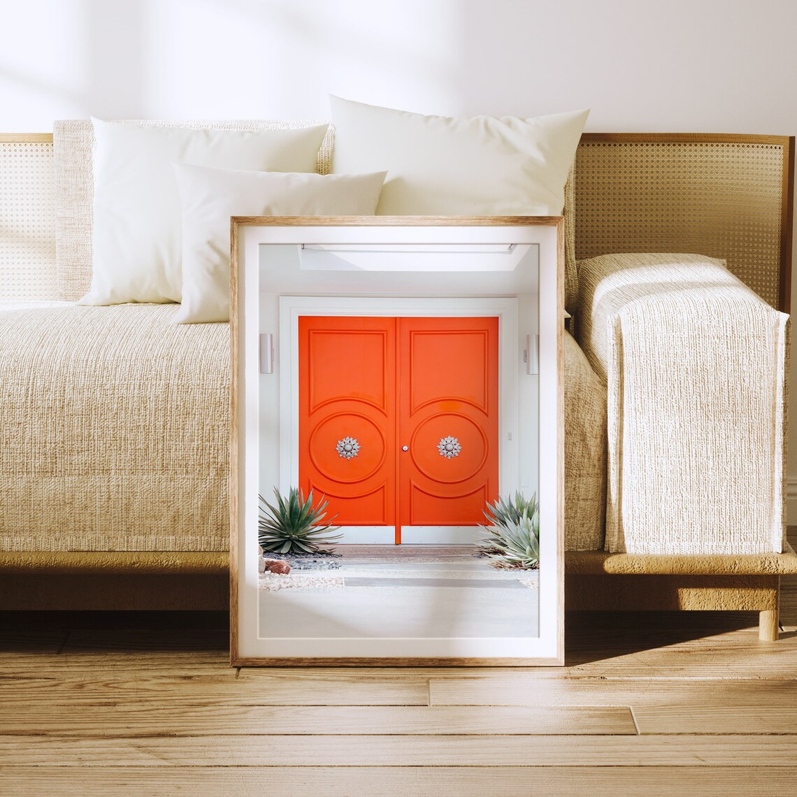 Palm Springs Mid-Century Modern Art Print, Retro Door - Image 3