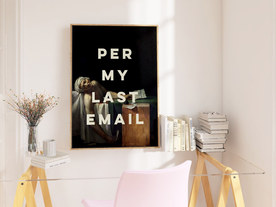Per My Last Email Office Decor, Altered Art Poster - Image 4