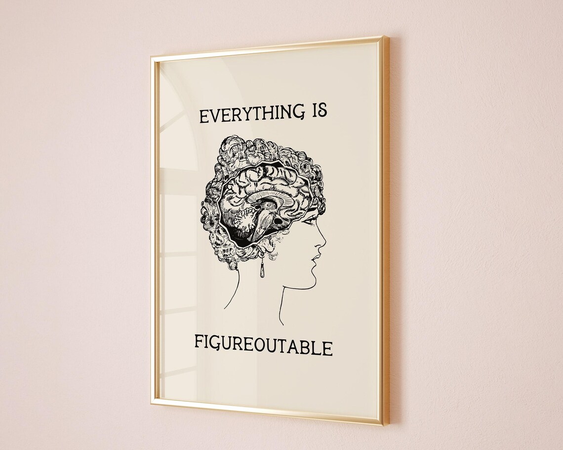 Everything Is Figureoutable Quote Art Print for Office - Image 2