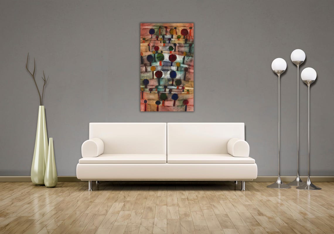 Paul Klee Rhythmic Tree Colorful Abstract Circles Pattern Poster - Image 2