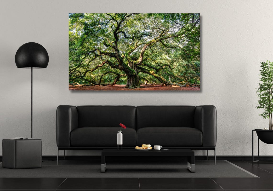 Angel Oak Tree Majestic Ancient Live Oak Green Canopy Nature Poster - Image 3