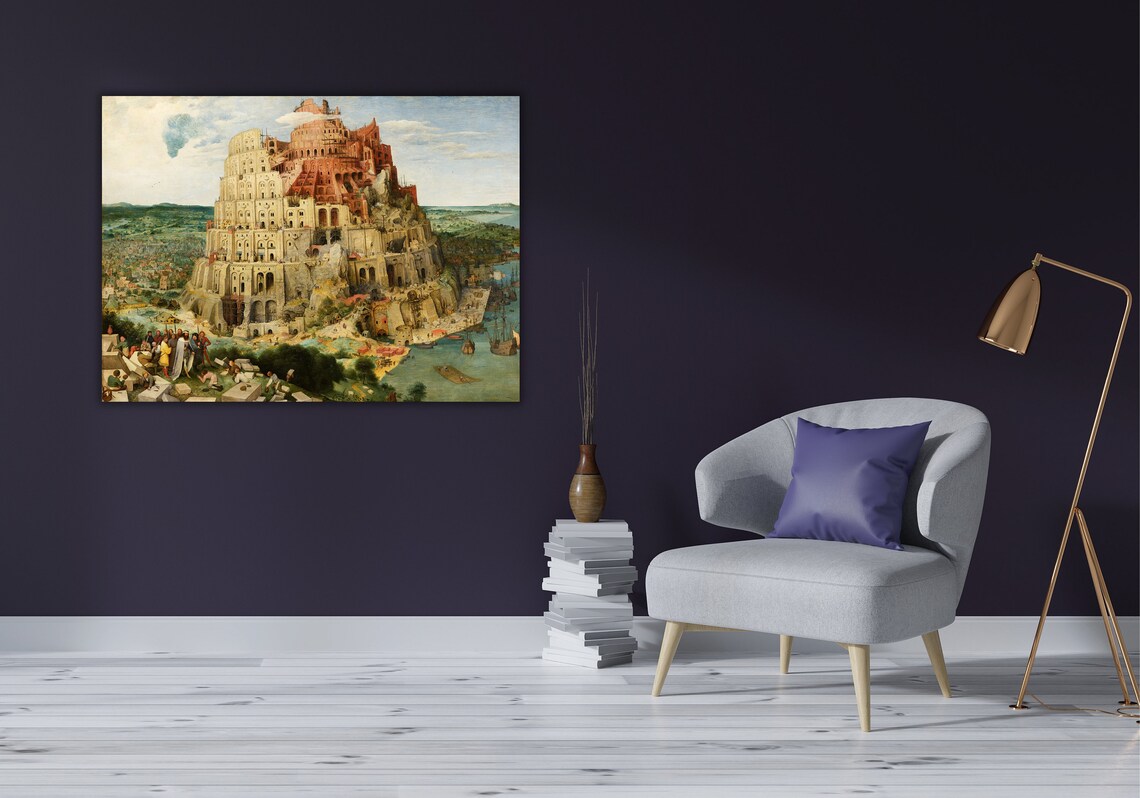 Pieter Bruegel the Elder Tower of Babel Renaissance City Scene Poster - Image 3