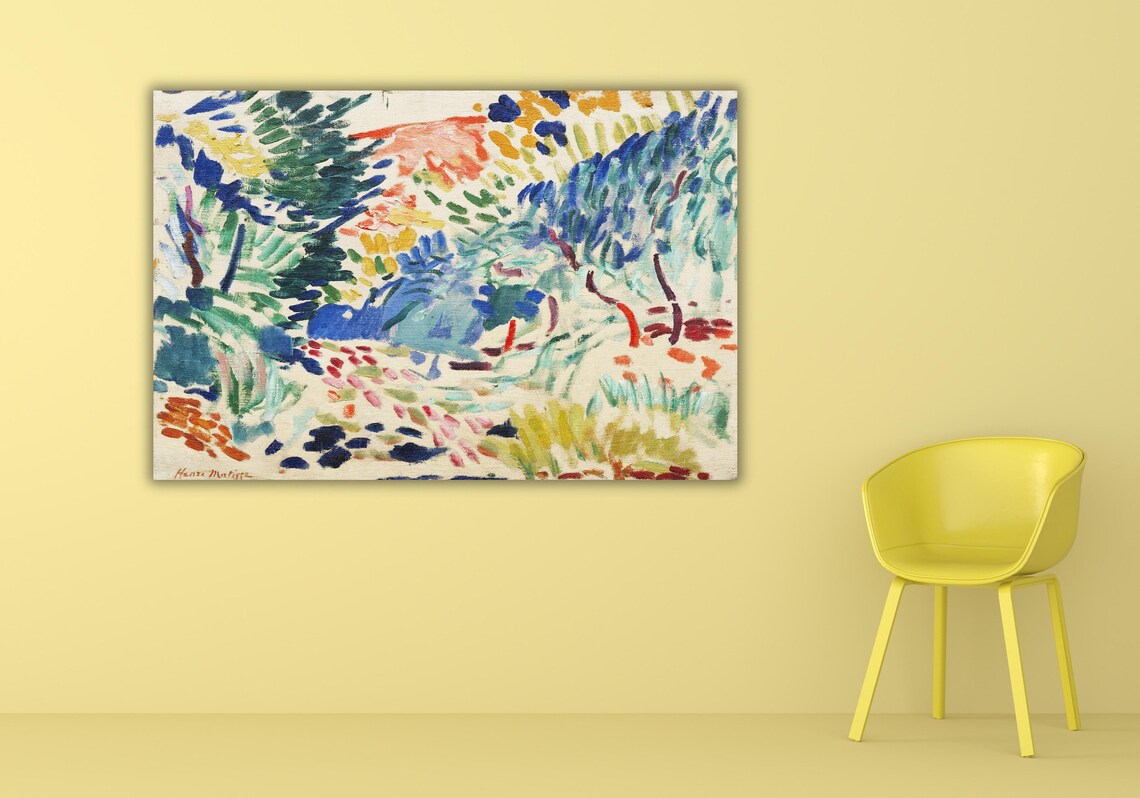 Henri Matisse Fauvist Landscape Bold Wild Color Brushstroke Art Poster - Image 3