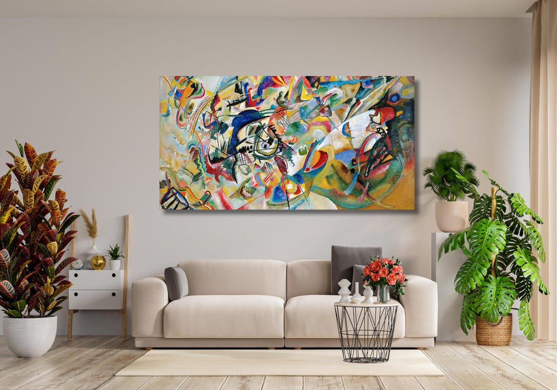 Wassily Kandinsky Composition VII Abstract Colorful Modern Art Poster - Image 3