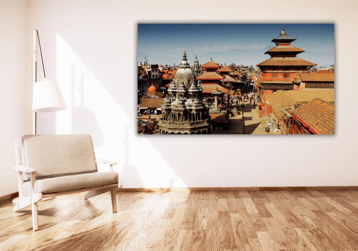 Kathmandu Nepal Durbar Square Ancient Temples Travel Photo Poster - Image 2