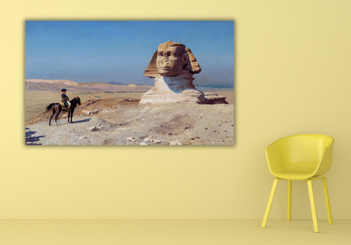 Gerome Napoleon Before the Sphinx Egypt Orientalist Classic Art Poster - Image 3
