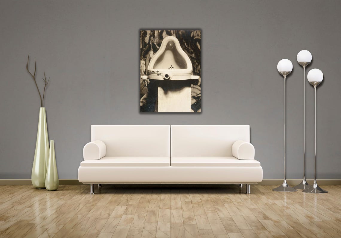 Marcel Duchamp Fountain 1917 Dada Readymade Urinal Art Poster
