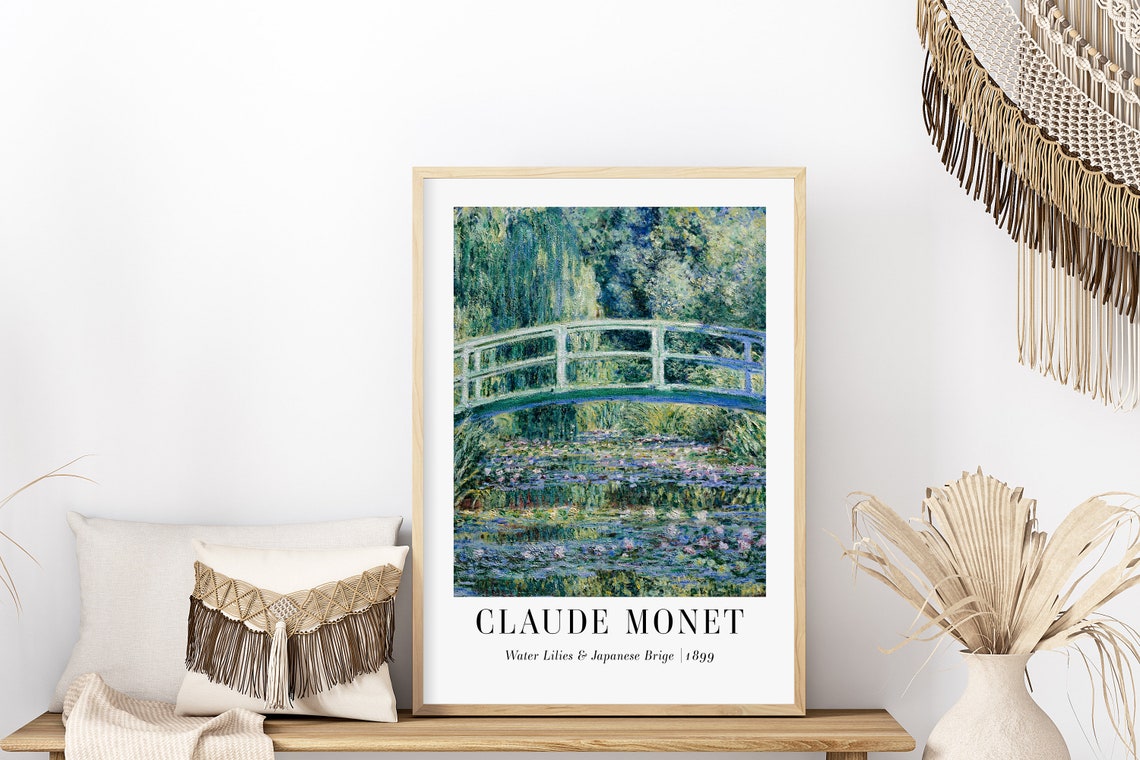 Claude Monet Japanese Bridge Water Lilies 1899 Giverny Pond Poster - Image 5