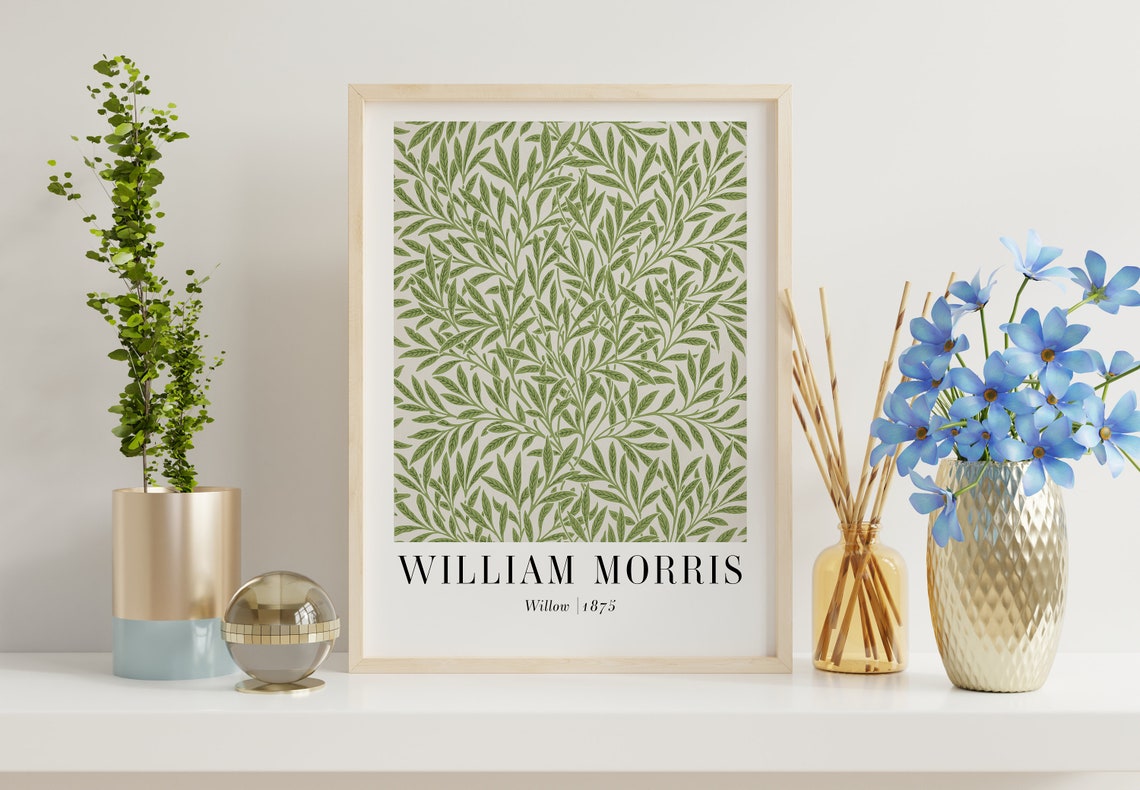 William Morris Willow 1875 Green Botanical Pattern Art Poster - Image 5