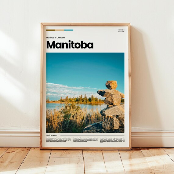 Manitoba Poster Print Photo Wall Art Canada Travel Gift