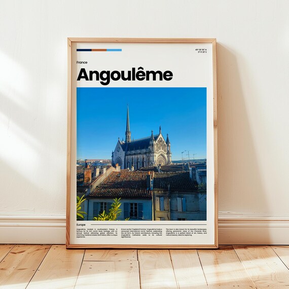 Angoulme Poster Print Photo Wall Art France Travel Gift