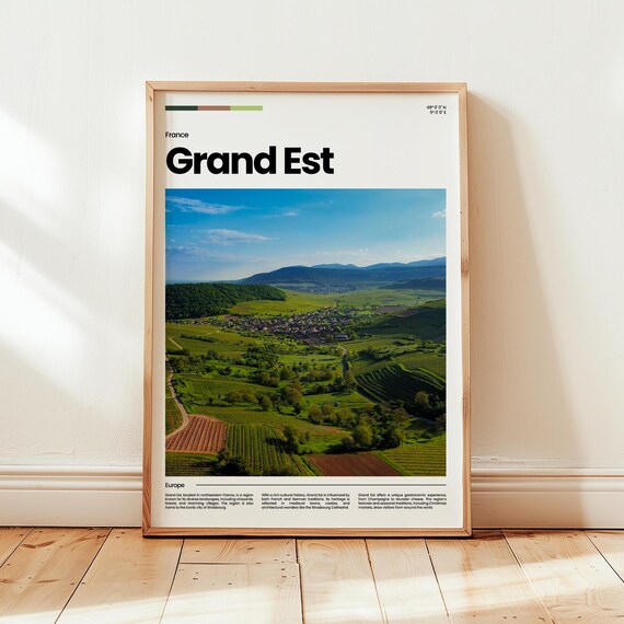 Grand Est Poster Print Photo Wall Art France Travel Gift