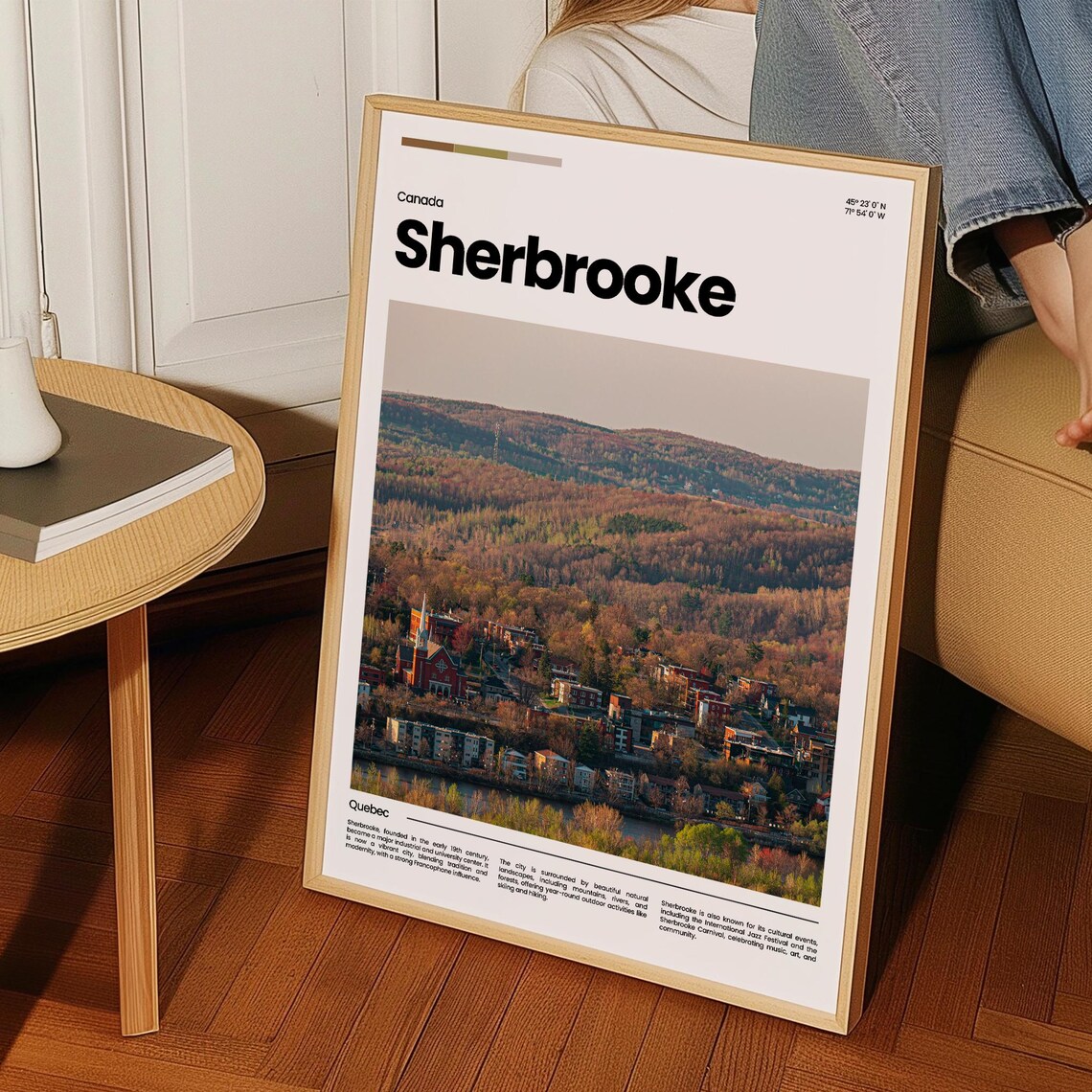 Sherbrooke Travel Poster Sherbrooke Poster Sherbrooke Photo Poster Sherbrooke Art Print Canada Poster Canada Travel Poster Travel Gift - Image 3