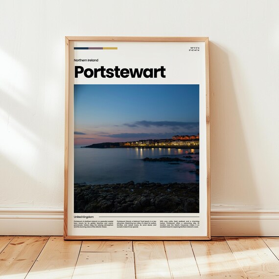 Portesweart Poster Print Photo Northern Ireland Travel Gift