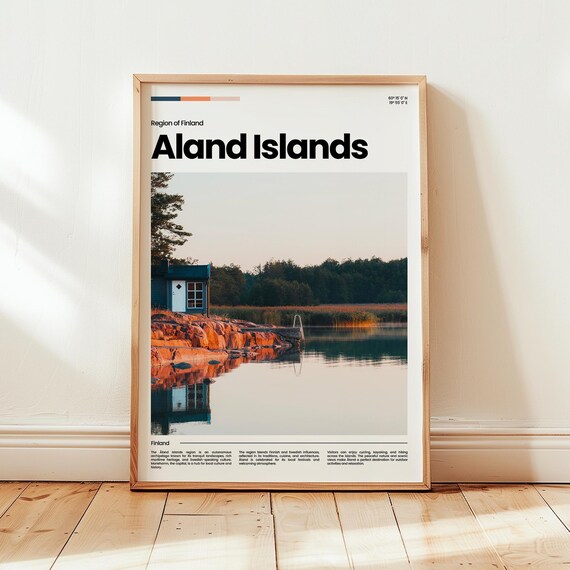 Aland Islands Poster Print Photo Finland Travel Gift