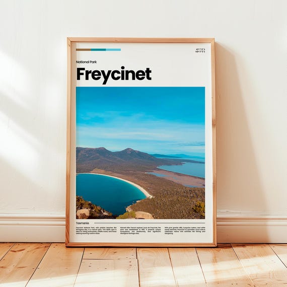 Freycinet Travel Poster, Australia Gift