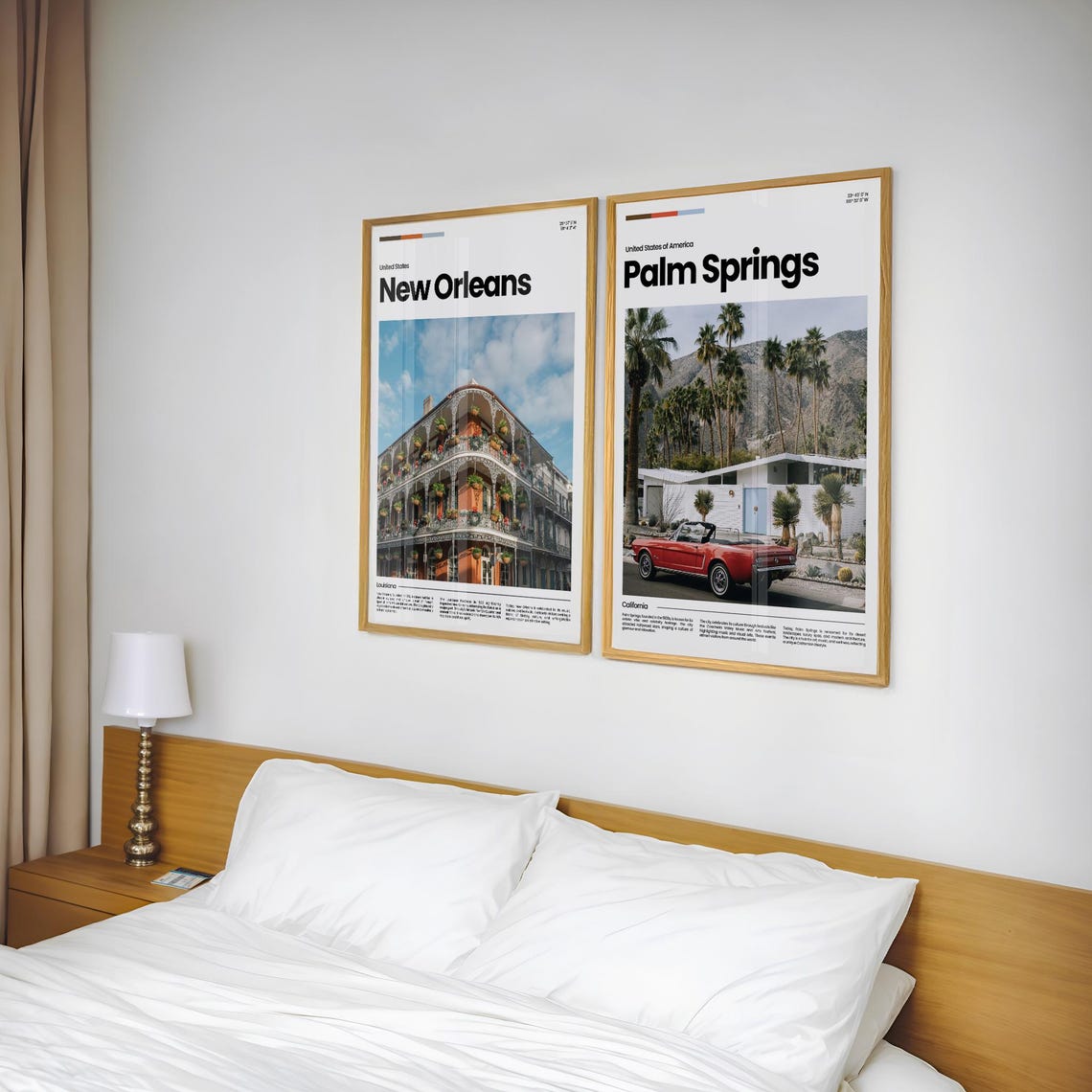 Palm Springs Travel Poster Palm Springs Poster Palm Springs Photo Poster Palm Springs Art Print Usa Poster Travel Gift - Image 2