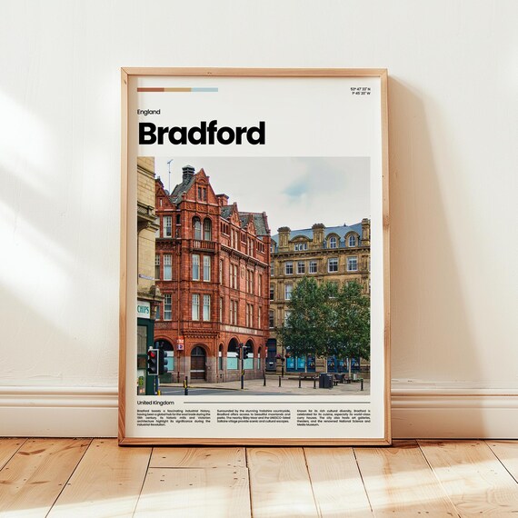 Bradford Poster Print Photo Wall Art England Travel Gift