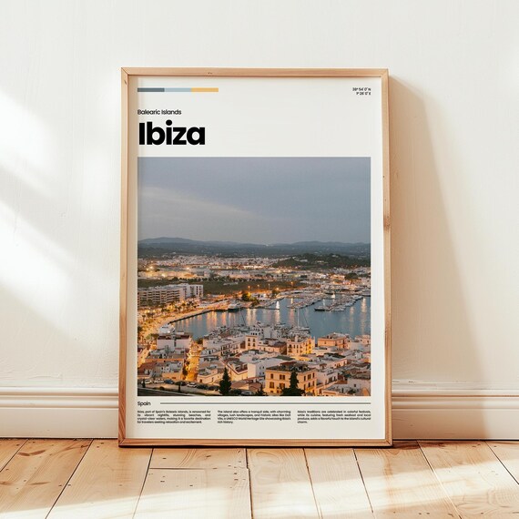 Ibiza Poster Print Photo Spain Travel Gift