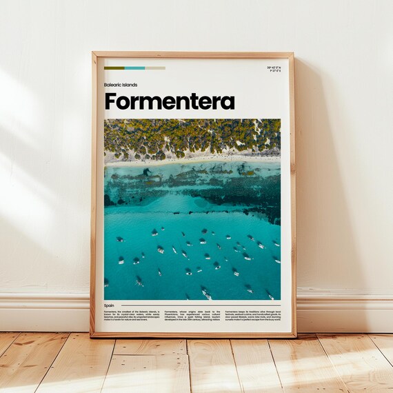Formentera Poster Print Photo Spain Travel Gift