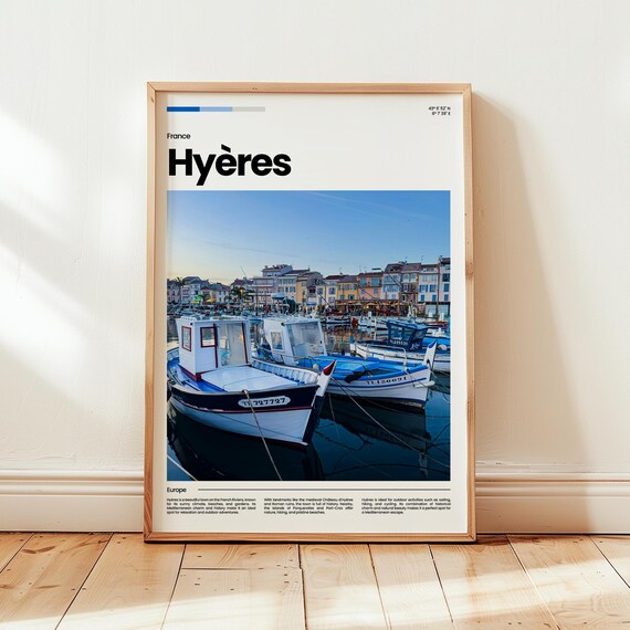Hyres Poster Print Photo Wall Art France Travel Gift