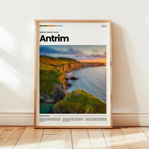 Antrim Poster Print Photo Wall Art Northern Ireland Travel Gift