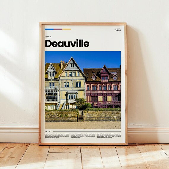 Deauville Poster Print Photo Wall Art France Travel Gift