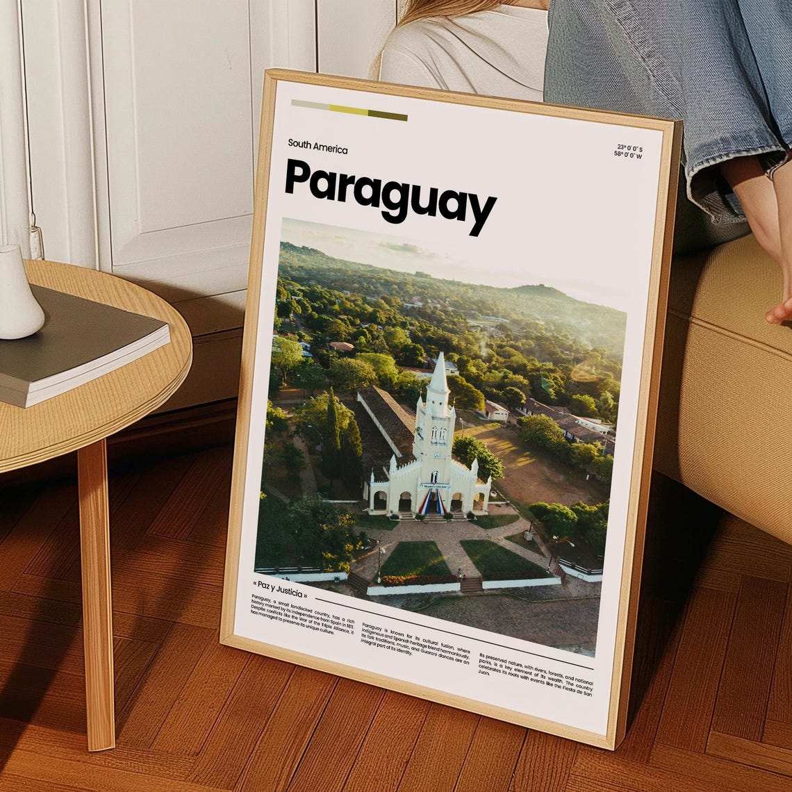 Paraguay Travel Poster Paraguay Poster Paraguay Photo Poster Paraguay Print South America Poster Travel Poster Print Travel Gift - Image 3