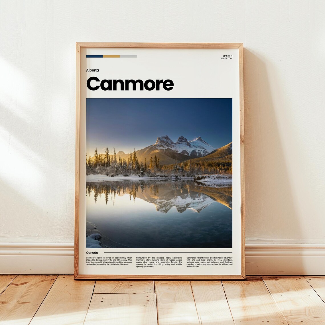 Canmore Poster Print Photo Wall Art Canada Travel Gift