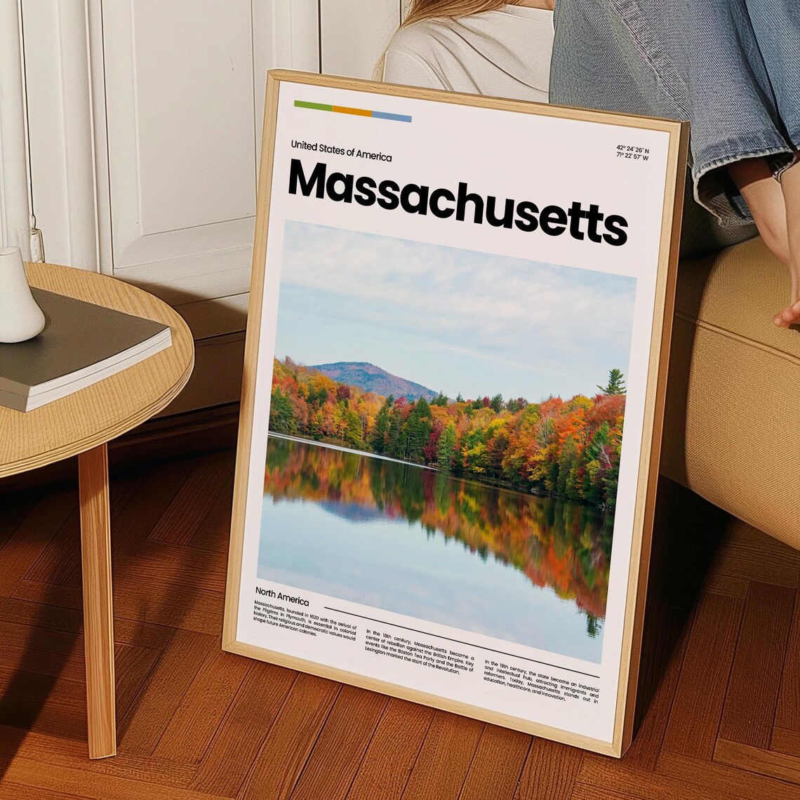 Massachusetts Travel Poster Massachusetts Poster Massachusetts Photo Poster Massachusetts Art Print Usa Poster Travel Gift - Image 3