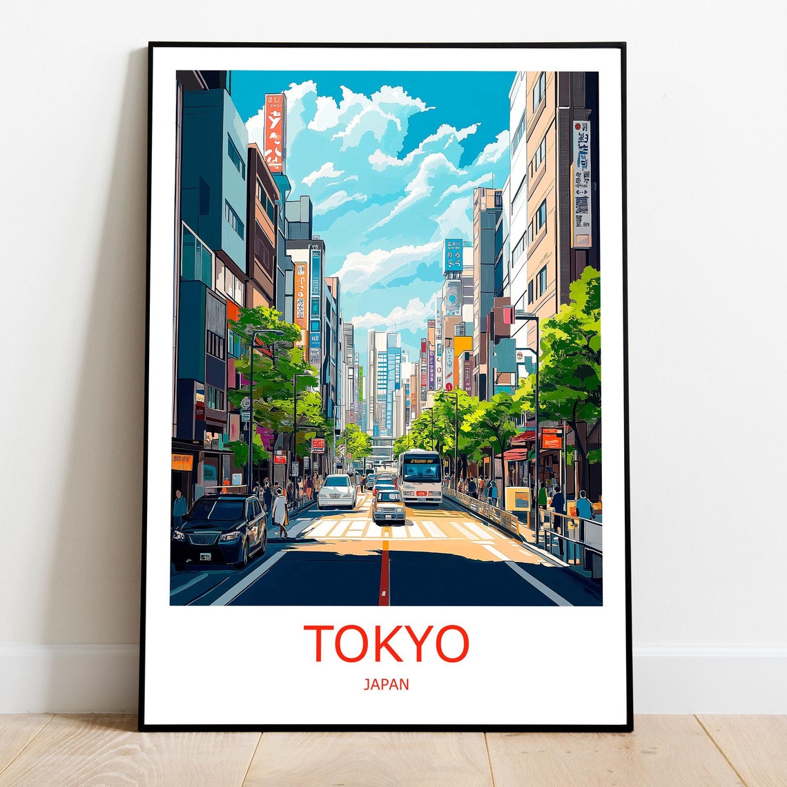 Tokyo Travel Print Tokyo Wall Art Tokyo Travel Poster Tokyo Gift Tokyo Wall Decor Home Japan Travel Print Japan Wall Decor Art Tokyo Print