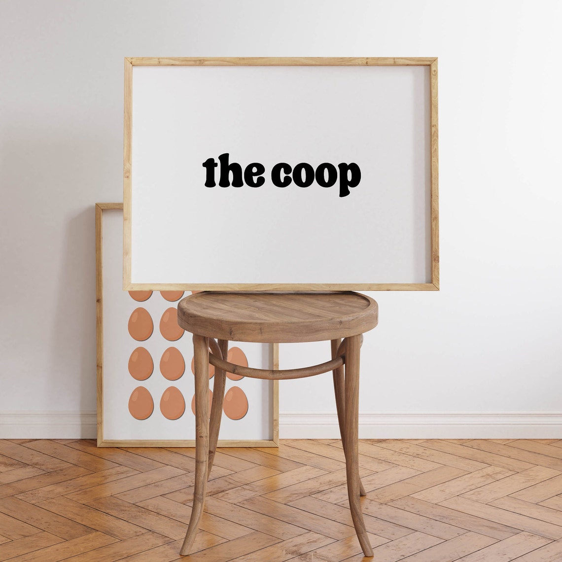 The Coop Retro Typography Farmhouse Kitchen Wall Decor Poster - Image 6
