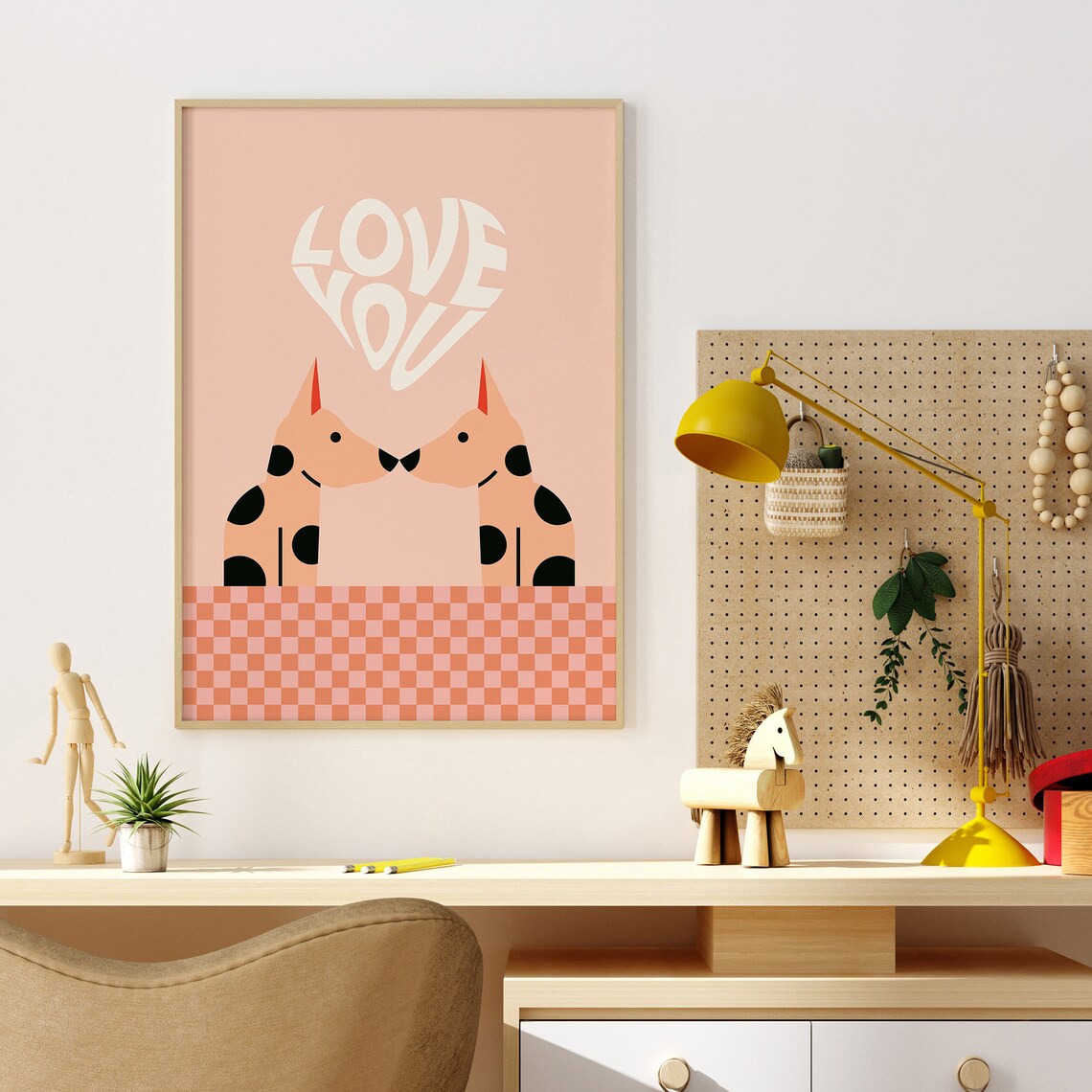 Kids Puppy Poster, Pastel Nursery and Playroom Decor - Image 3