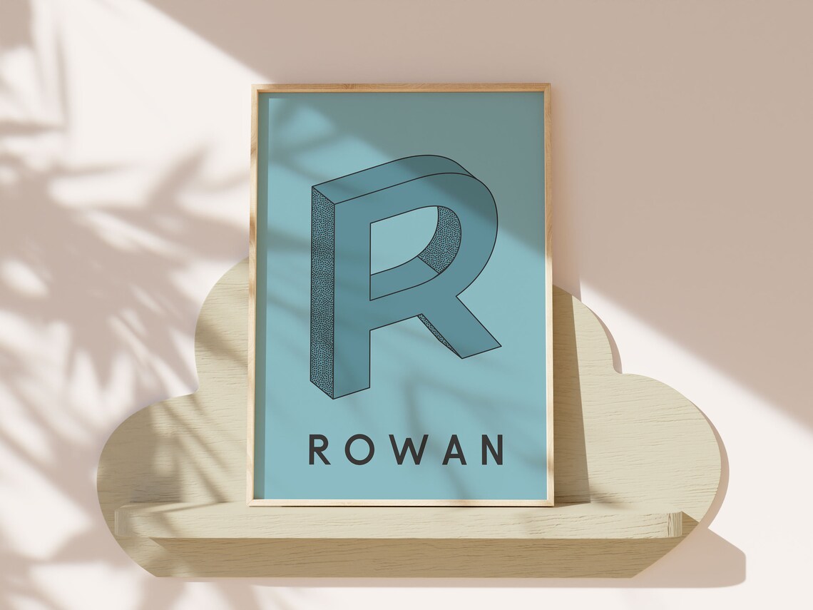 Custom Kids Personalized Name Poster, Nursery Decor - Image 4