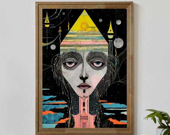 Emissaries No7 Unique Canvas Art Print
