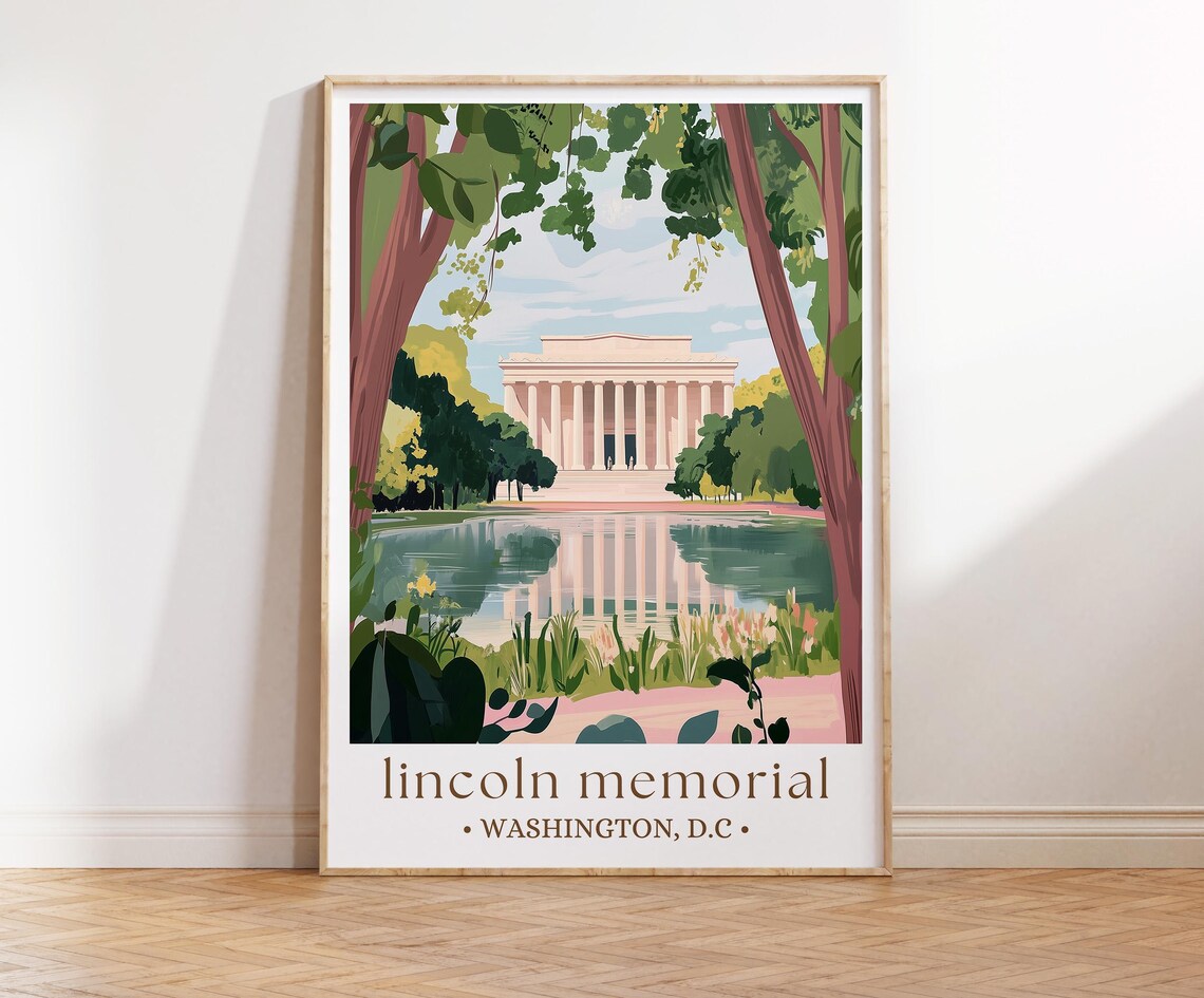 Lincoln Memorial Washington DC Art Print