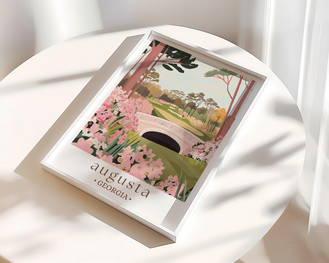 Augusta Georgia Travel Poster, Historic Town Landscape - Image 3