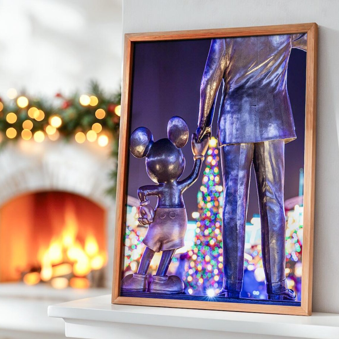 Partners Christmas Disney Magic Kingdom Photo Art Print