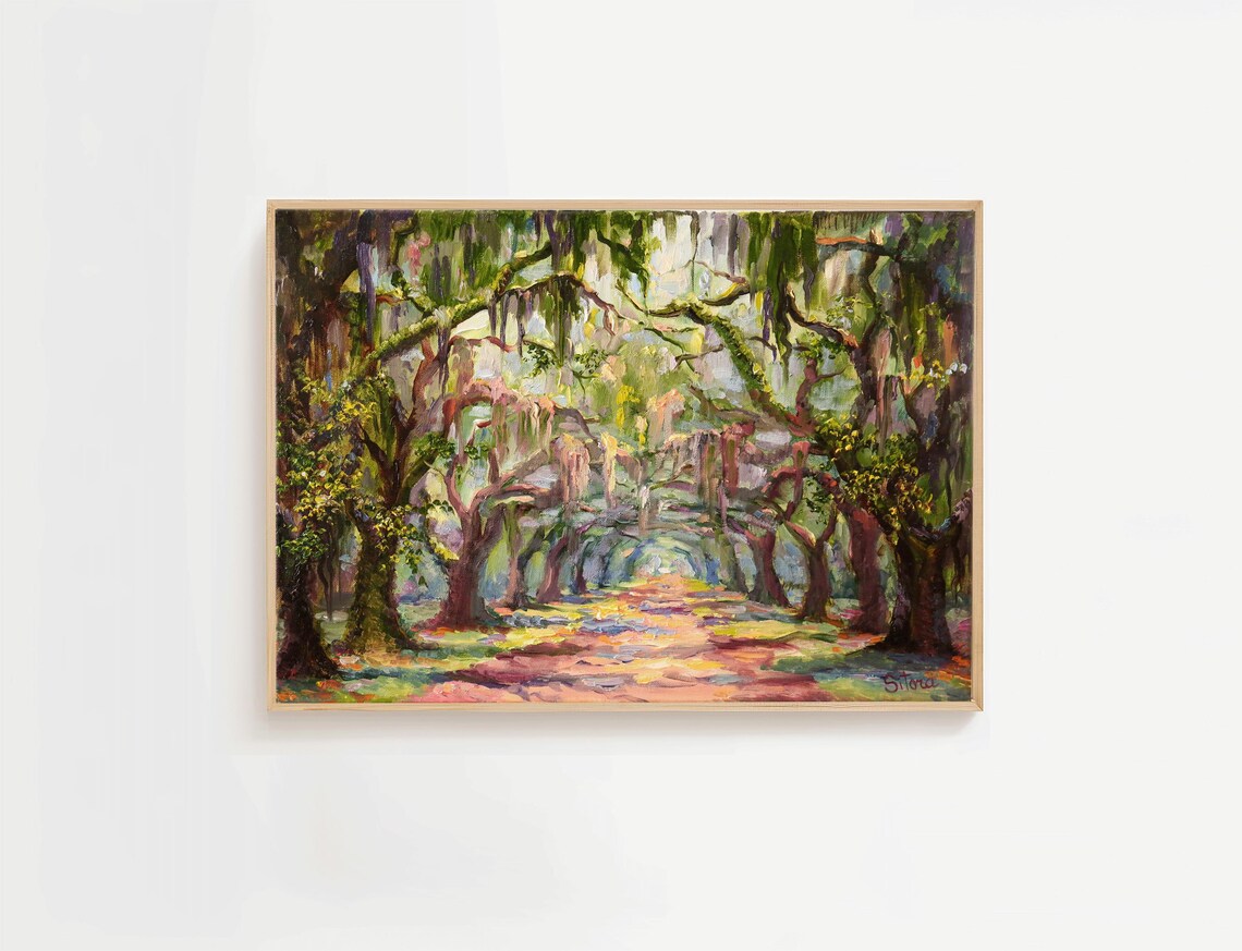 Savannah Wormsloe Historic Site Travel Poster