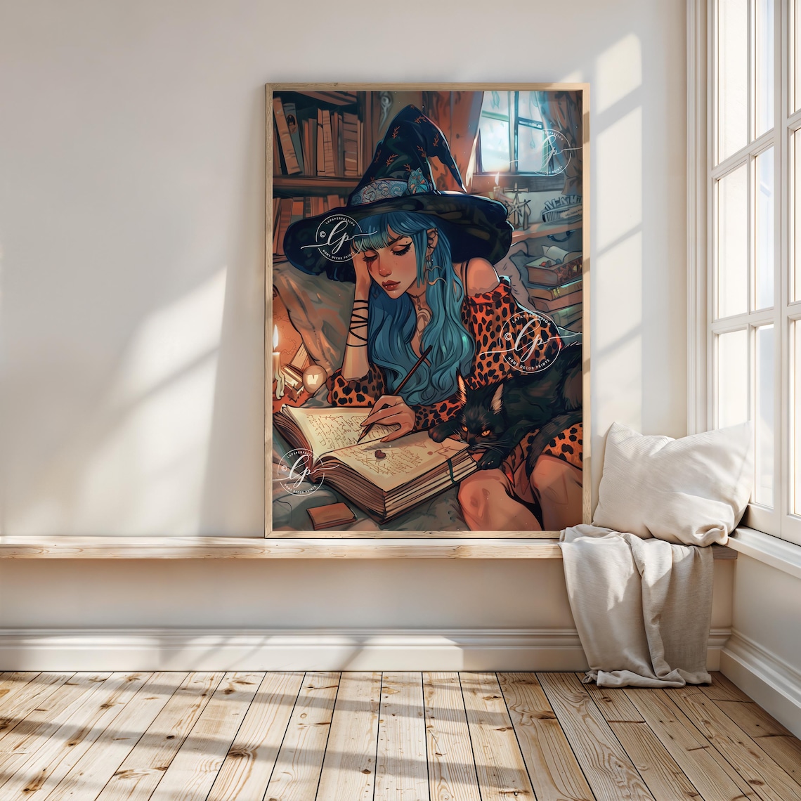 Witch Wall Art, Modern Halloween Decor - Image 3